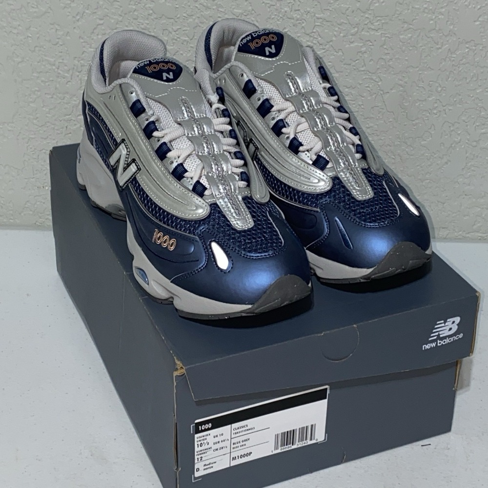 New Balance 1000 M1000P Blue Grey Mens Size‎ 10.5 Running Sneakers NEW In Box